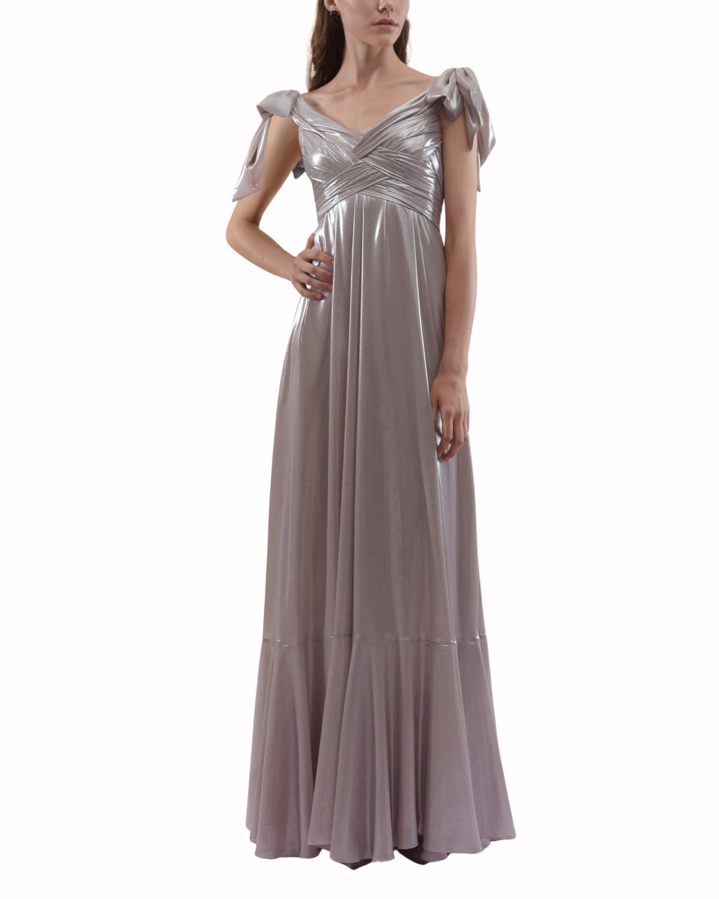 فستان بكسرات في الجزء العلوي