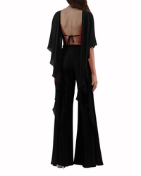 جمبسوت أسود كاشف الظهر