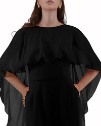 جمبسوت أسود كاشف الظهر