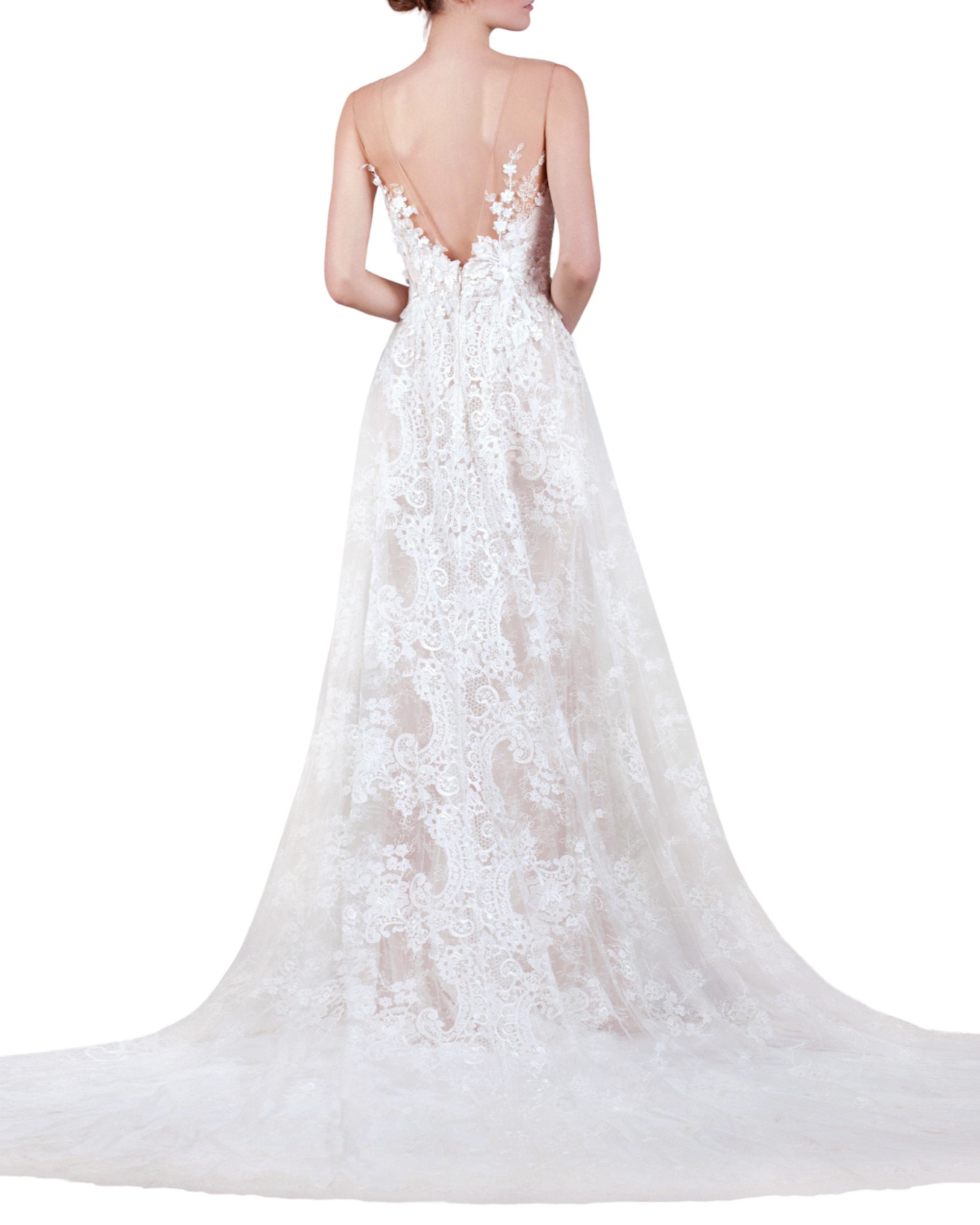 Flower Embroidery Gown