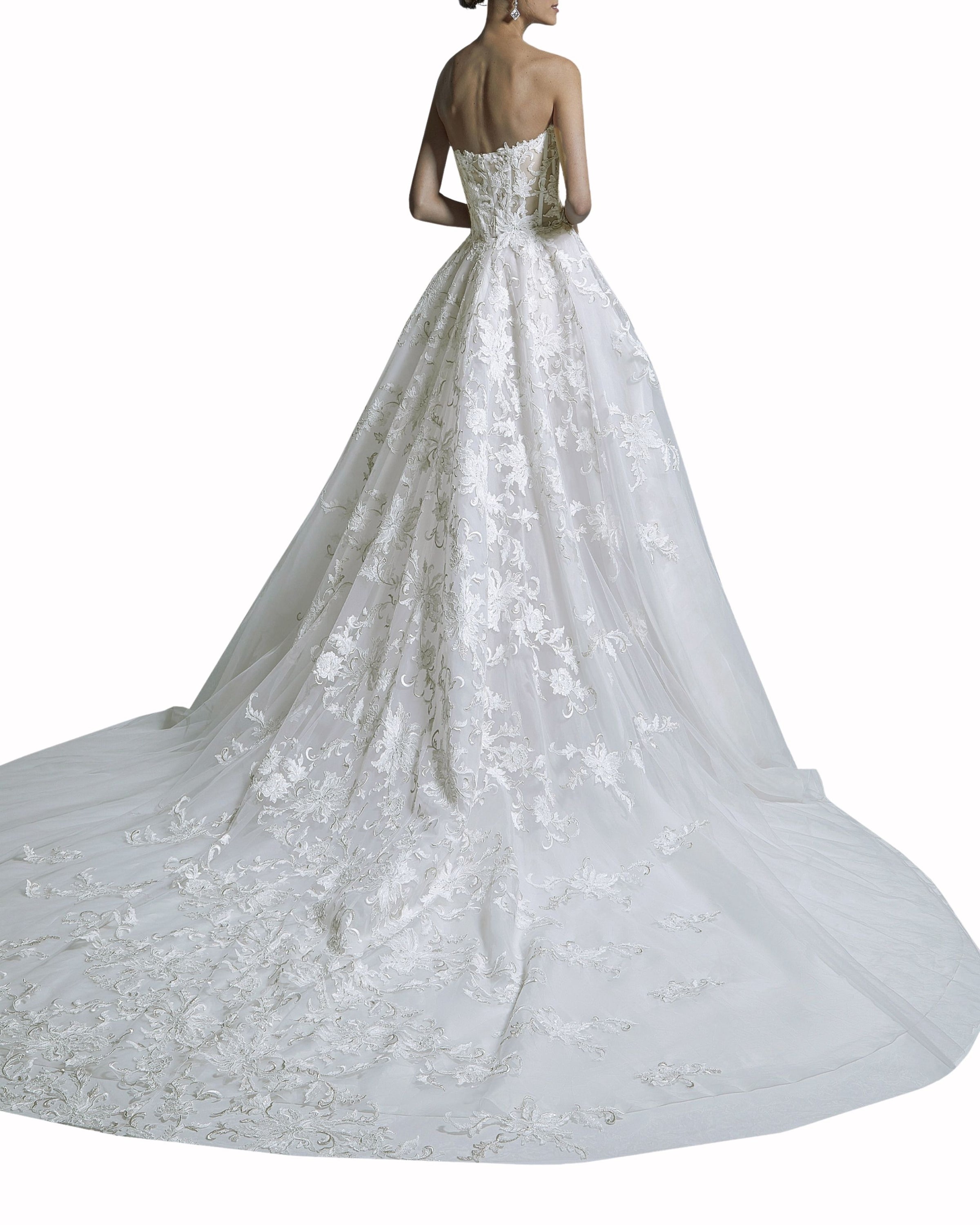 فستان بياقة على شكل قلب