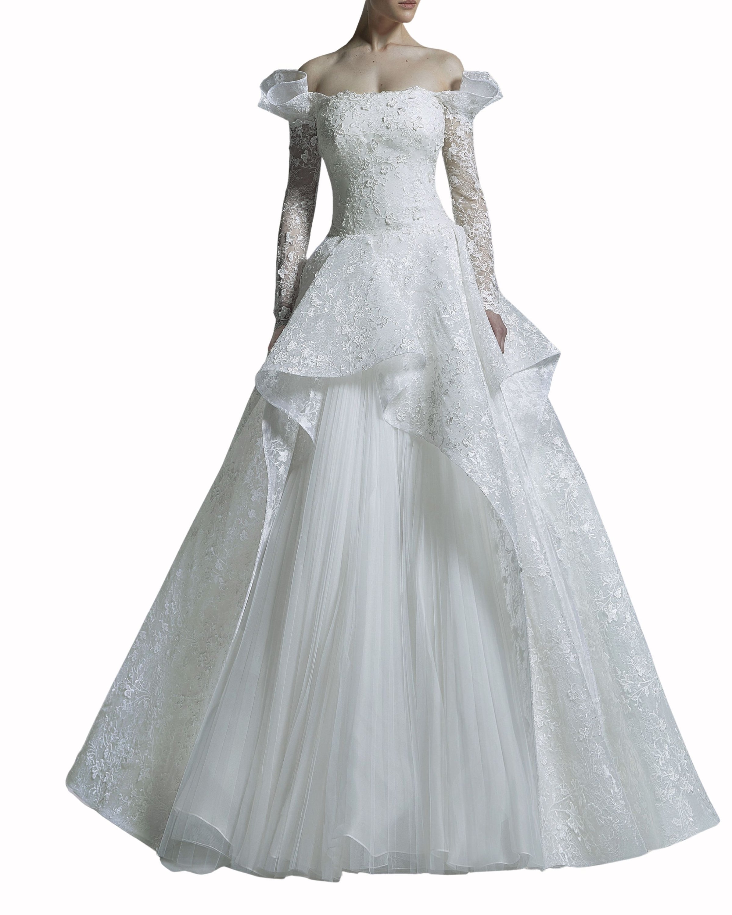 فستان بتفاصيل منسدلة