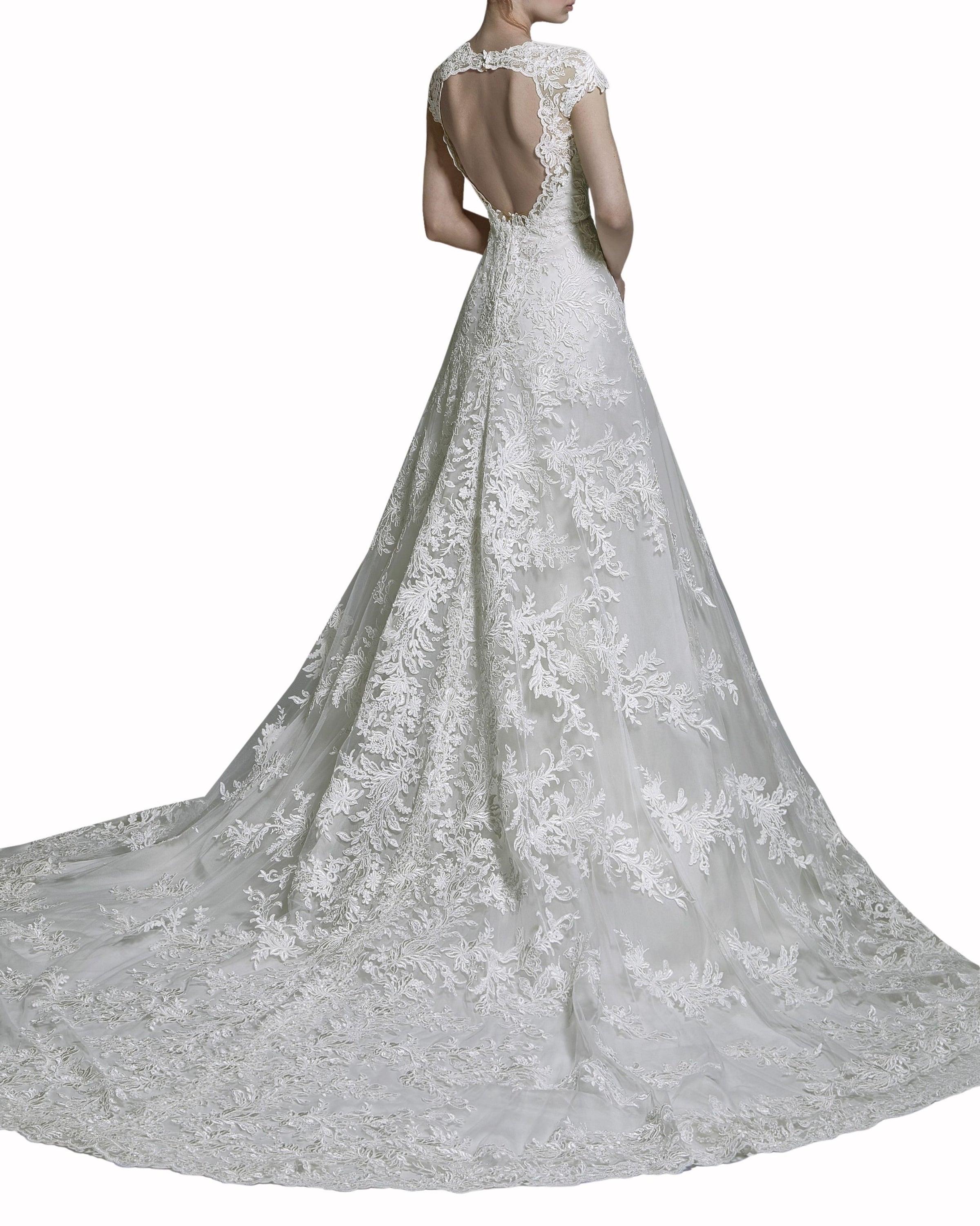 فستان غيبور بياقة على شكل V عميق