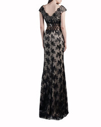 فستان غيبور بخصر شفاف