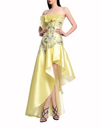 فستان بدون أكمام بحافة عالية-منخفضة