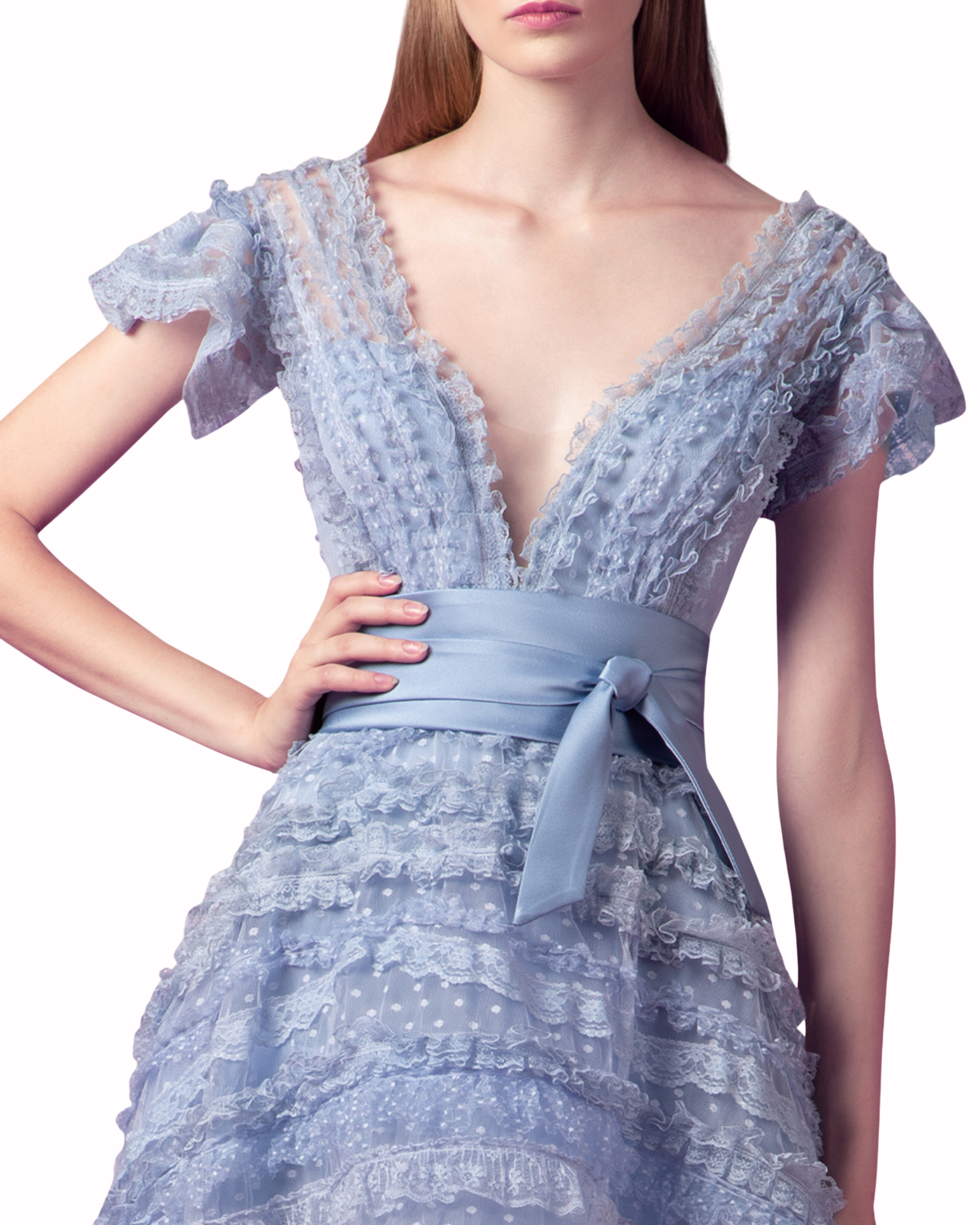 فستان دانتيل بستايل هاي-لو