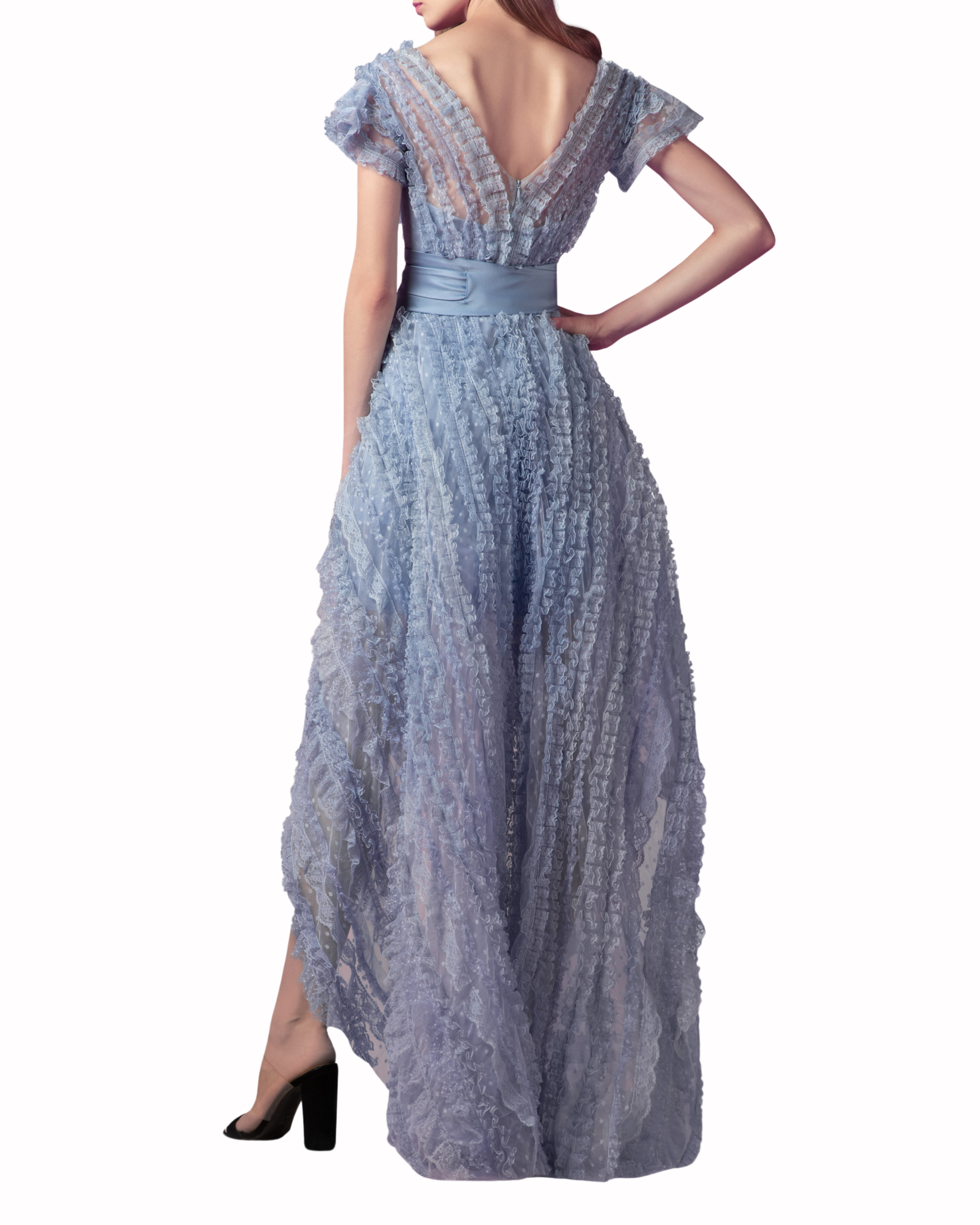 فستان دانتيل بستايل هاي-لو