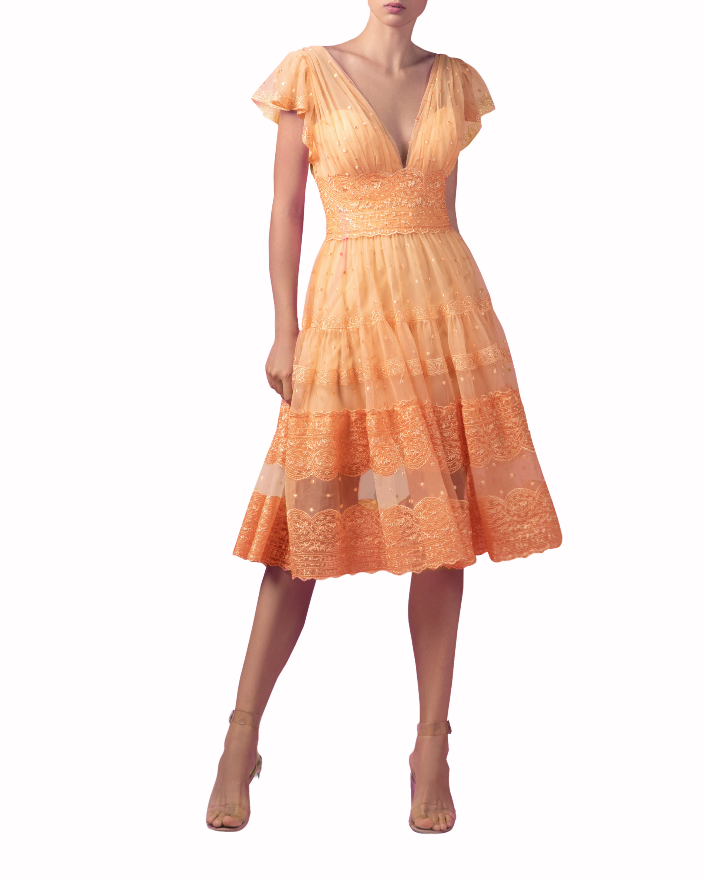 فستان ميدي واسع