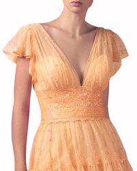 فستان ميدي واسع