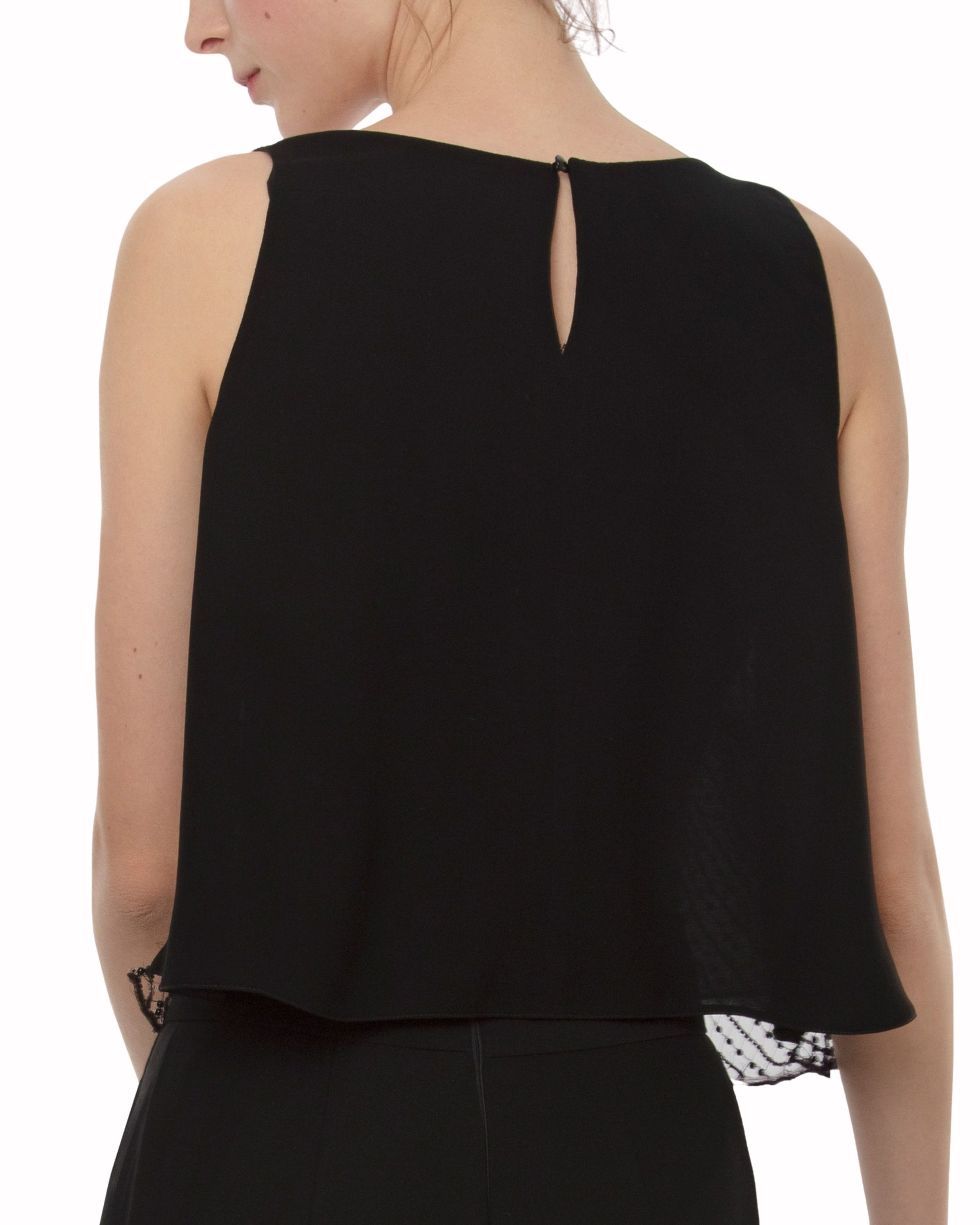 Beaded Loose-Cut Top