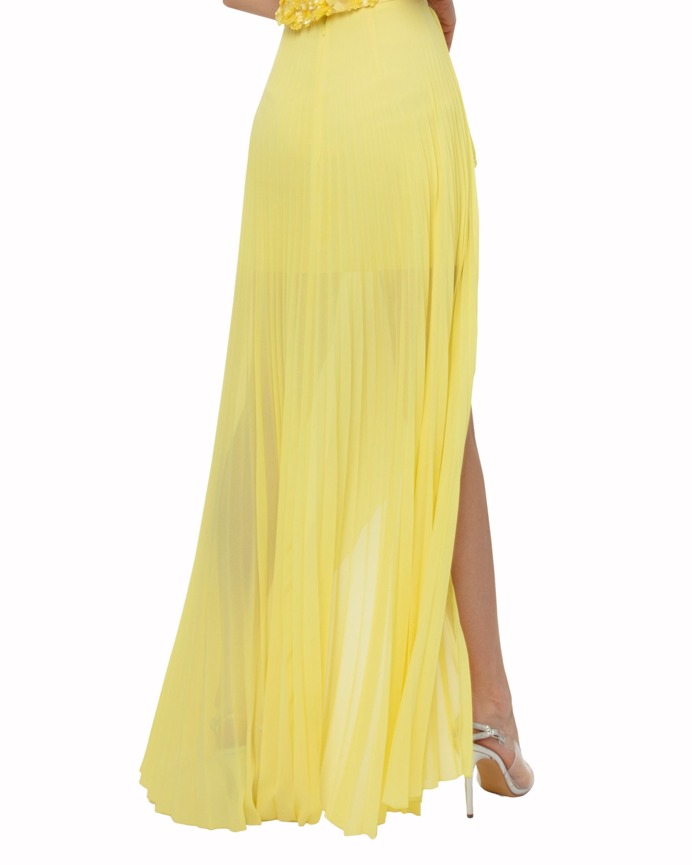 تنورة موسلين بكسرات