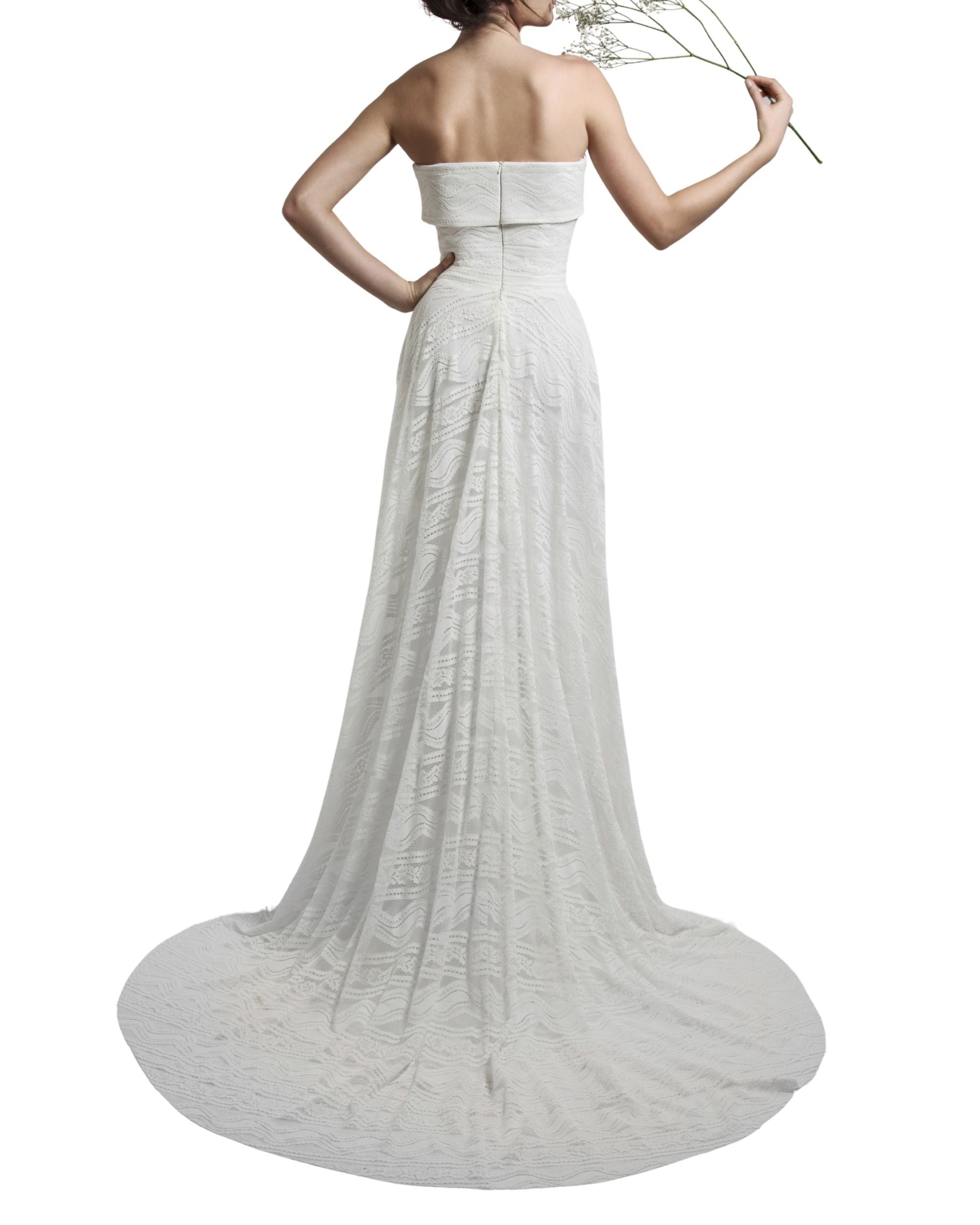 Strapless Lace Dress