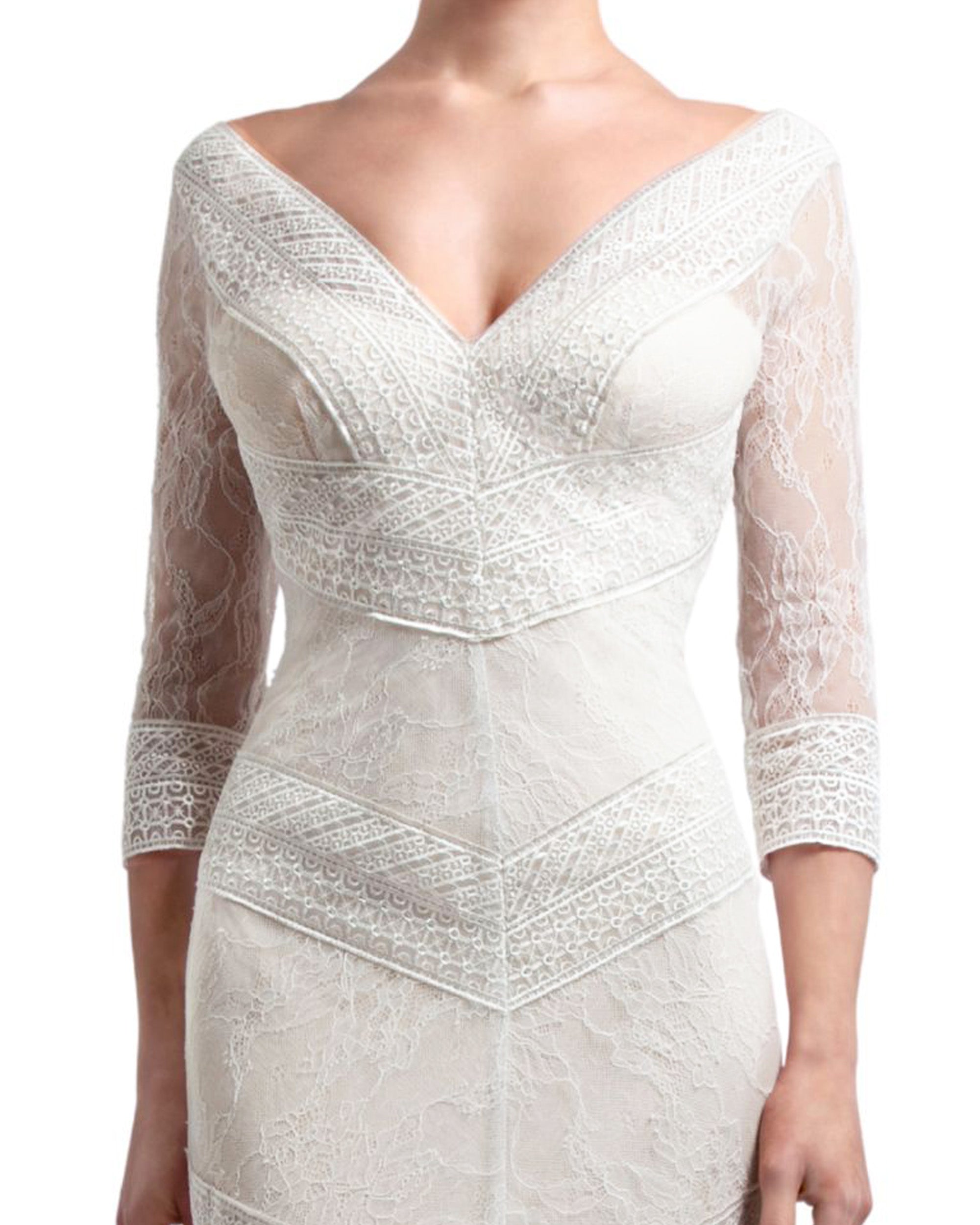 V-Neck Lace Dress