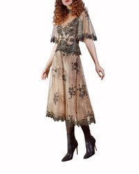 تنورة تول منقطة ميدي