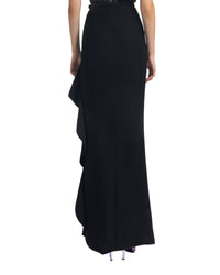 Asymmetrical Crepe Skirt