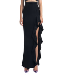 Asymmetrical Crepe Skirt