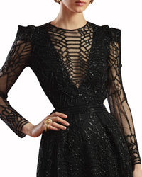 قميص مزين واسع