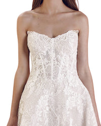 Strapless Lace Gown