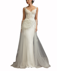 Heart Neckline Gown