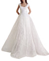 Beaded Round Neck Gown