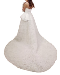 Asymmetrical Neck Gown