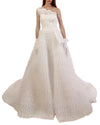 Asymmetrical Neck Gown