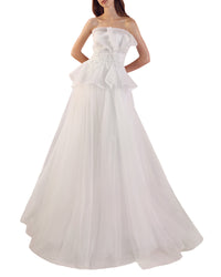Strapless Beaded Gown