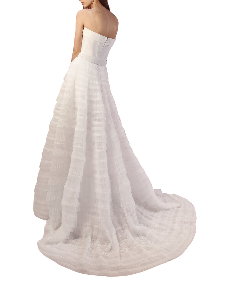 Strapless A-cut Gown