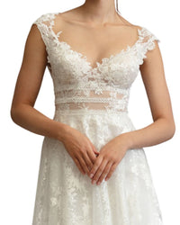 Embellished Open-Back Gown