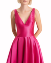 Deep V-Neckline Dress