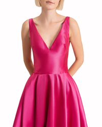 Deep V-Neckline Dress
