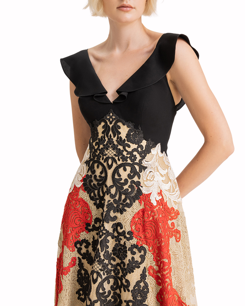 Embellished Lace Dress