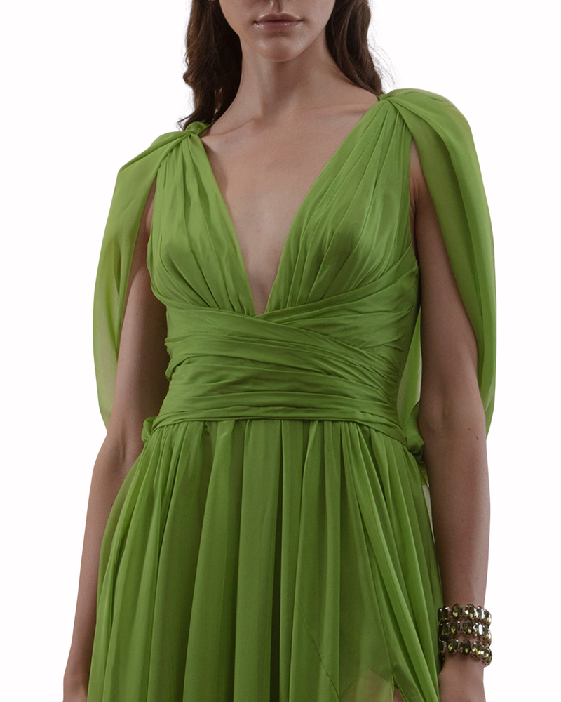 Draped Waist Dress