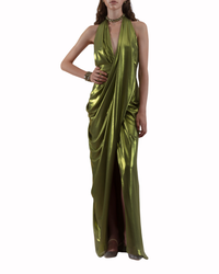Long Dress With Draped Details