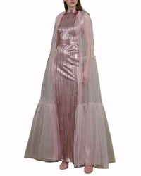 Slim Caped Dress