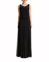 Draped Chiffon Dress