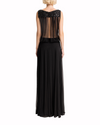 Draped Chiffon Dress