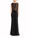 Draped Dress with Beaded Waist