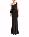 Ruffled Side Long Dress