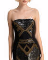 Strapless Beaded Dress