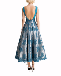 Embroidered Midi Dress