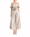 Off-Shoulder Top with Wide-Leg Pant