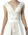 Guipure And Piqué Gown