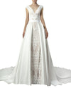 Guipure And Piqué Gown