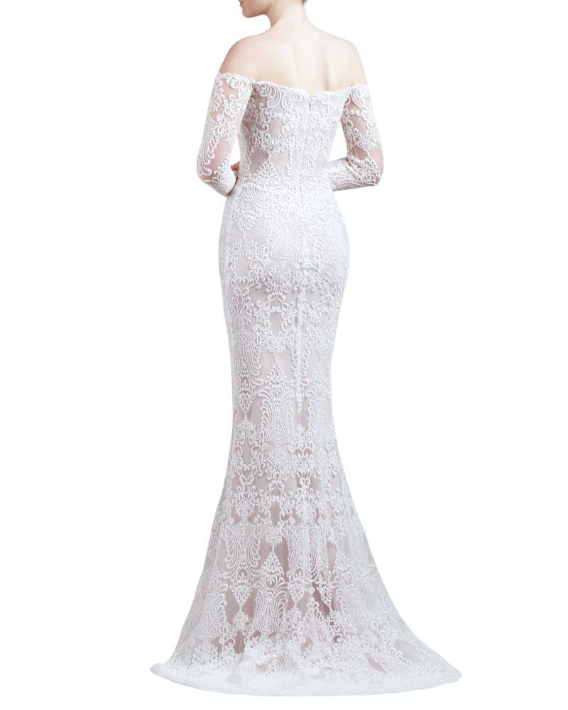 Lace Fitted Gown