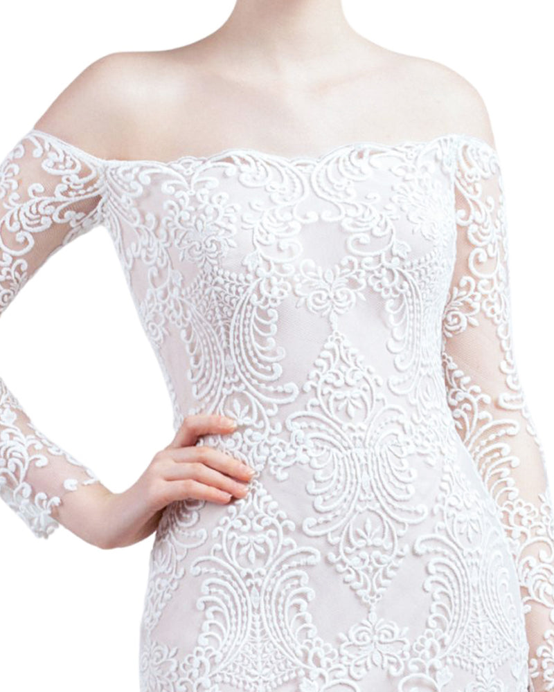 Lace Fitted Gown