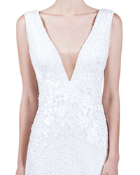 Plunging V-Neckline Gown