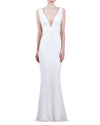 Plunging V-Neckline Gown