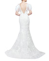 Feather Embellished Gown