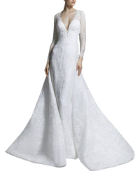 Sheer Long Sleeves Gown